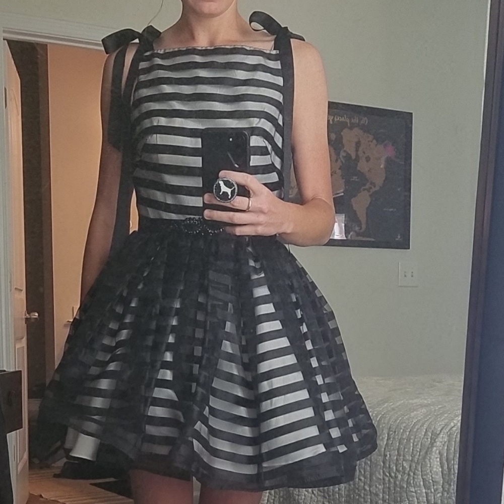 Tiffany Black and Ivory mini dress